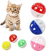 4pcs Cat Toy Jingle Bell Interactive Ball